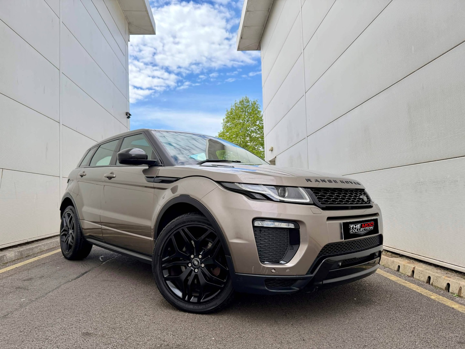 Bronze Range Rover Evoque compact luxury SUV