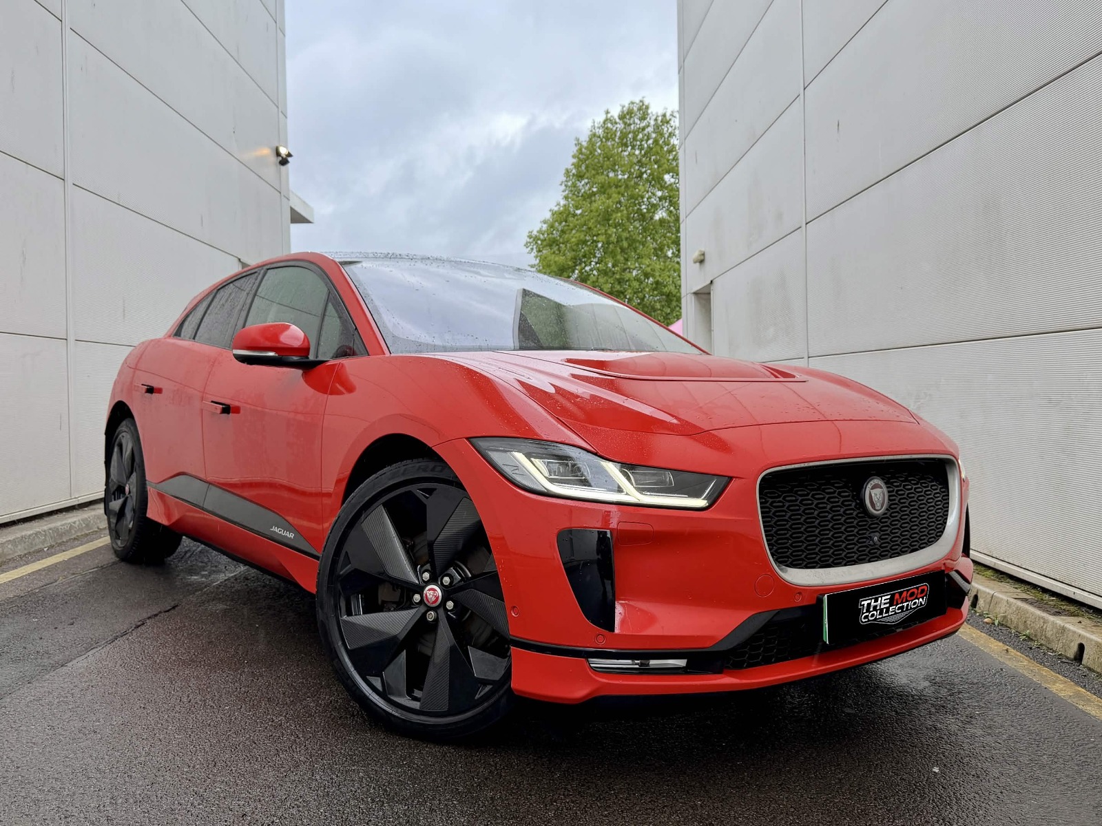 Red Jaguar I-PACE electric SUV